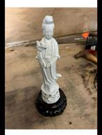 Zeer mooi Guan Yin  Chinees blank porselein beeld, Ophalen of Verzenden