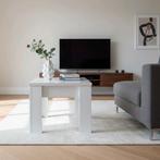 Mooie kleine witte vierkante tafel. Hoogglans afwerking., Ophalen of Verzenden, Tapijttegels