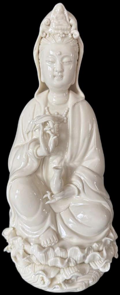 Dehua Porselein Kwan Yin Guan Yin Beeld Blanc De Chine, Ophalen of Verzenden