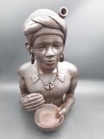 oud houten buste van Filipijnse man, jaren 60, Antiek en Kunst, Curiosa en Brocante, Ophalen of Verzenden