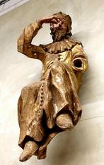 Groot antiek houten beeld uit Italië., Ophalen