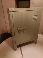 Groen metalen locker nachtkastje, Ophalen of Verzenden