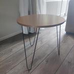 Ronde Bijzettafel met Metalen Poten, Huis en Inrichting, 45 tot 60 cm, Minder dan 55 cm, Rond, Ophalen of Verzenden