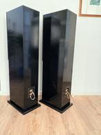 High-end speakers met Stradivari-drivers - zwart vloerstaand, Gebruikt, 120 watt of meer, Front, Rear of Stereo speakers, Ophalen