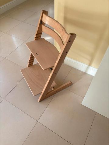 Stokke Tripp Trapp Meegroeistoel - Gebruikt white wash! beschikbaar voor biedingen
