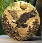 Vintage rond metalen bord Adelaar (20cm), Ophalen of Verzenden, Nieuw