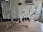 hang lamp zilverkleurig meerdere armen, Huis en Inrichting, Lampen | Hanglampen, Ophalen, Gebruikt, Glas, 75 cm of meer
