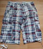 Driekwart broek wit/rood/zwart. Wijdte 30/M. T.e.a.b!, Ophalen of Verzenden, Gedragen, Maat 48/50 (M), Rood