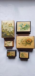 Antieke Schotse doosjes voor sieraden of naaigarnituur, Ophalen of Verzenden