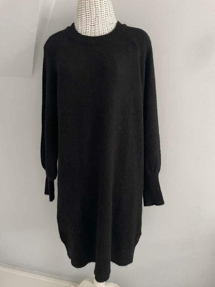 Zwarte jurk van Selected Femme in maat L, Kleding | Dames, Jurken, Zo goed als nieuw, Zwart, Knielengte, Ophalen of Verzenden