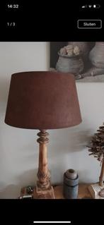 2mooie grote lampenkappen, Huis en Inrichting, Lampen | Lampenkappen, Ophalen of Verzenden, Zo goed als nieuw, Beige, Rond