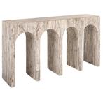 Richmond Interiors sidetable La Rague travertin, Huis en Inrichting, Tafels | Sidetables, Ophalen, Overige materialen, 100 tot 150 cm