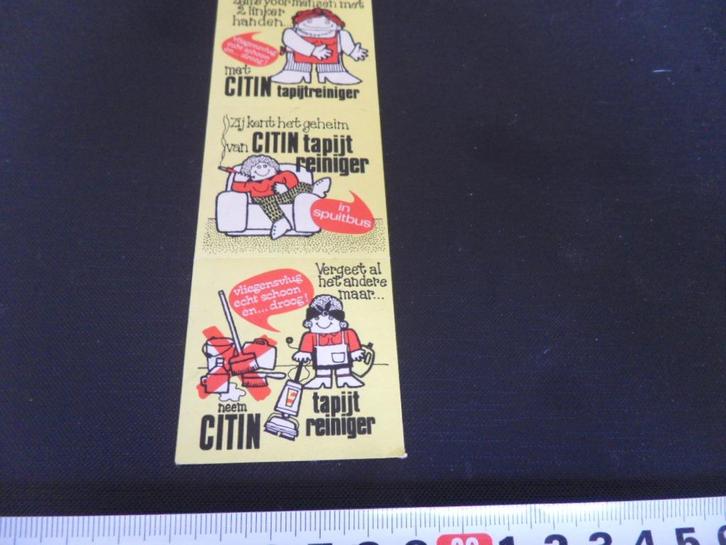 sticker set CITIN tapijtreiniger, Verzamelen, Stickers, Zo goed als nieuw, Bedrijf of Vereniging, Ophalen