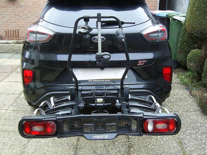 Stabiele Hapro Atlas kantelbare fietsendrager voor 3 fietsen, Auto diversen, Fietsendragers, Gebruikt, Trekhaakdrager, 3 fietsen of meer