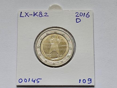 2-euromunt Duitsland (D) F 2016 Koers LX-K8.2, Postzegels en Munten, Munten | Europa | Euromunten, Losse munt, 2 euro, Duitsland