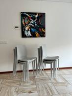 6x Vintage stoelen Heller The Bellini Stoel 1998., Huis en Inrichting, Stoelen, Ophalen, Zo goed als nieuw, Grijs, Modern