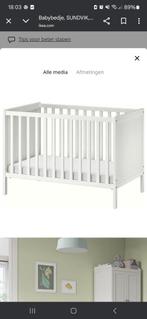 Licht grijze Sundvik ledikantje Ikea., Kinderen en Baby's, Kinderkamer | Complete kinderkamers, Ophalen, Gebruikt, Jongetje of Meisje