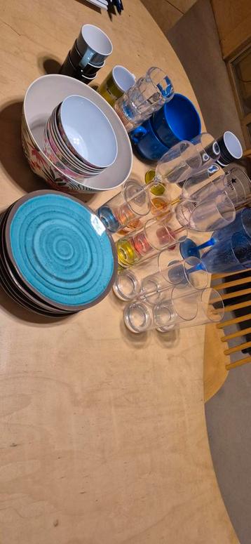 Melamine Serviesgoed Caravan - Borden, Glazen, Schaal beschikbaar voor biedingen