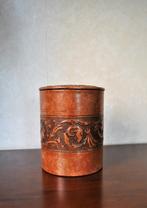 Oude tabakspot Pot Tabak leer 13 cm, Verzamelen, Gebruikt, Ophalen of Verzenden
