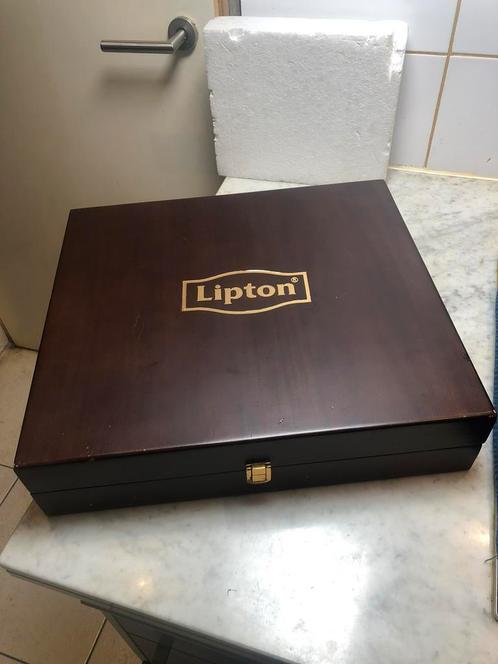 Lipton Grote Houten Theedoos tbv Pyramide Theefilters, Huis en Inrichting, Keuken | Keukenbenodigdheden, Gebruikt, Ophalen