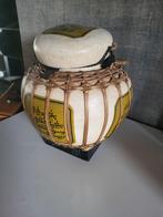 Decoratieve aziatische (rijst)pot - Hout & Rotan, Antiek en Kunst, Ophalen of Verzenden