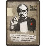 The Godfather learned from streets relief metalen wandbord, Info@deconoord.nl, Verzenden, Deco Noord, Nieuw