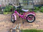 Roze kinderfiets 12,5 inch, Ophalen, Zijwieltjes, Gebruikt, Corvino