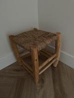 Rieten rotan krukje, Ophalen, Zo goed als nieuw, Hout