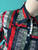 Vintage jaren 70 blouse USA patchwork maat 38, Kleding | Dames, Blouses en Tunieken, Maat 38/40 (M), Overige kleuren, Verzenden