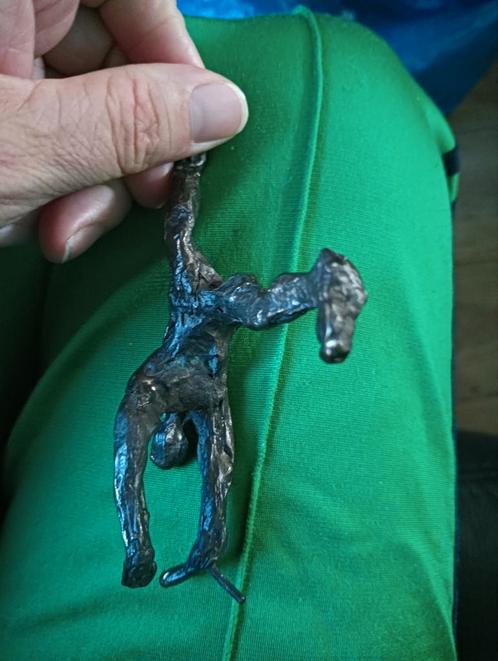 Bronzen Beeldje - Menselijke Figuur, Antiek en Kunst, Kunst | Beelden en Houtsnijwerken, Ophalen of Verzenden