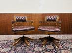 Set Klassiek Engels Chesterfield Bureaustoel, Antiek en Kunst, Ophalen