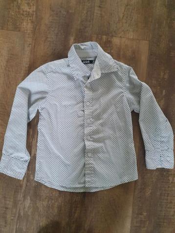 Witte blouse met stippen maat 98-104  beschikbaar voor biedingen