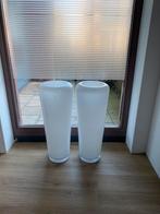 Wit glazen vazen, Ophalen, Overige materialen, Rond, Binnen