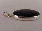 Zilveren hanger met onix                                 Z88, Gebruikt, Overige voorstellingen, ., Zwart