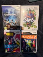 Wii Spelletjes: Just Dance, Sims, Epic Mickey, Spelcomputers en Games, Games | Nintendo Wii, Muziek, Gebruikt, Eén computer, Ophalen of Verzenden
