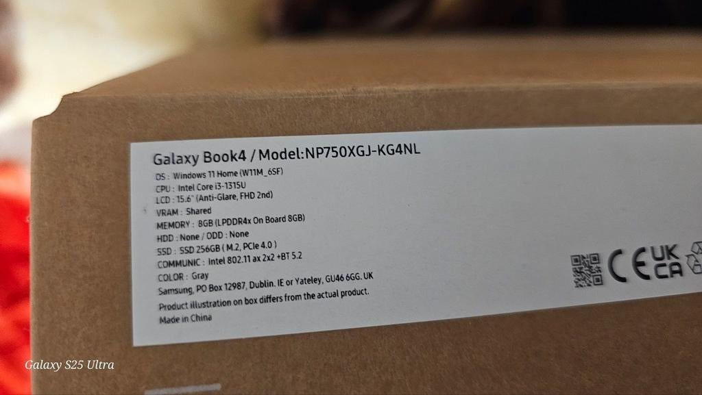 Samsung Galaxy Book4 NP750XGJ-KG4NL Intel Core i3, Computers en Software, Windows Laptops, 2 tot 3 Ghz, 15 inch, Ophalen of Verzenden