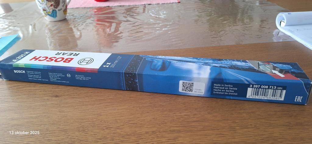 Bosch achterruitwisser, Ophalen, Nieuw