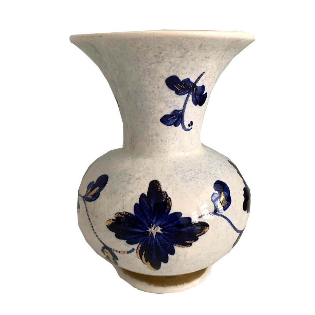 Delfts blauw vaasje ERICA 293 Delftsblauw goud, Ophalen of Verzenden