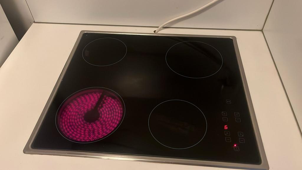 Kookplaat, Gebruikt, Inbouw, Elektrisch, 4 kookzones