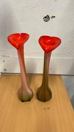 Italiaanse mondgeblazen vaas vala lelie, D, Overige kleuren, Ophalen of Verzenden, Zo goed als nieuw