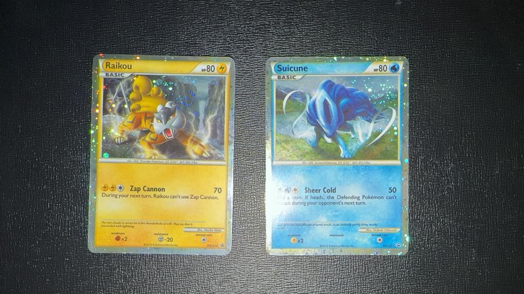 Suicune & raikou hgss promo nm, Ophalen of Verzenden, Zo goed als nieuw