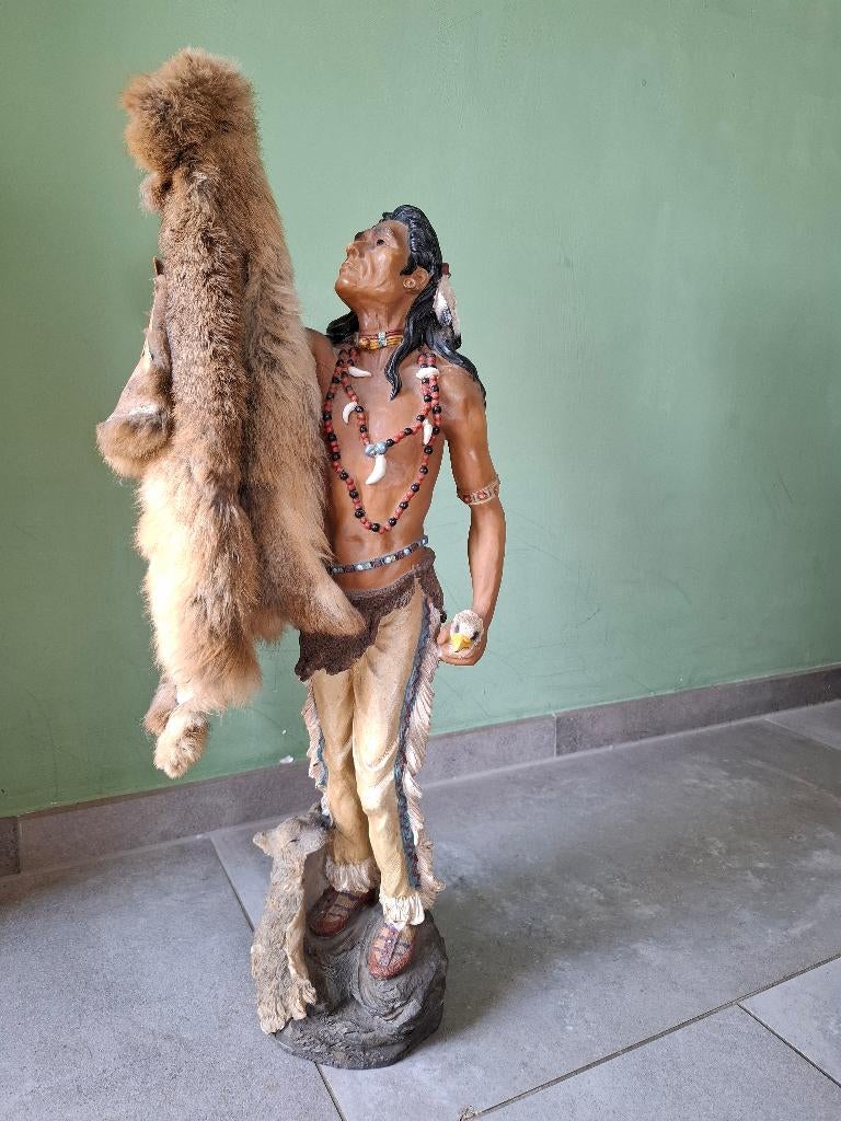Beeld van een indiaan, Verzamelen, Beelden en Beeldjes, Ophalen, Zo goed als nieuw, Overige typen