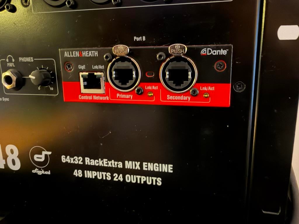 Allen & Heath M‑DANTE‑A kaart – 6464 Dante interface, Ophalen of Verzenden, Zo goed als nieuw, Audio