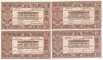 4x 1 gld 1938 zilverbon mooie exemplaren, Ophalen of Verzenden, 1 gulden, Setje
