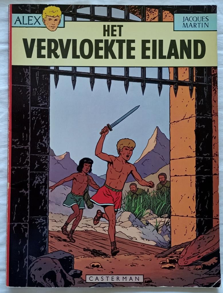 Alex Het vervloekte eiland NR0294, Boeken, Stripboeken, Gelezen, Verzenden, Eén stripboek, Jacques Martin