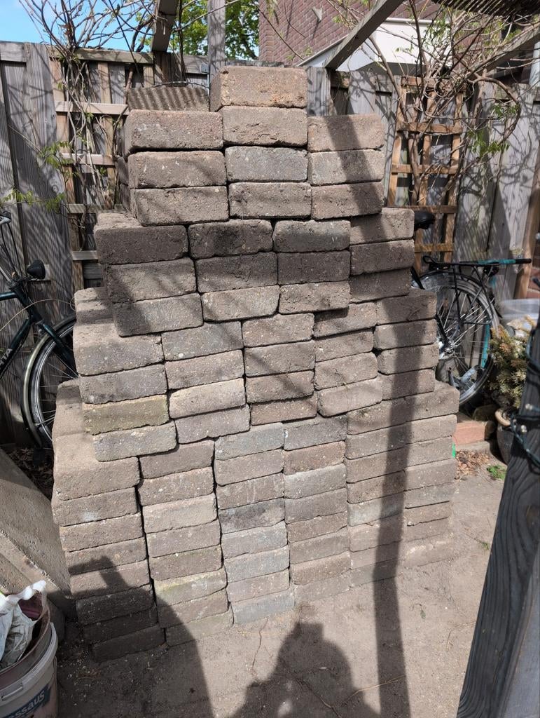 Gratis 21x21 stenen, Tuin en Terras, Ophalen, Beton, Klinkers