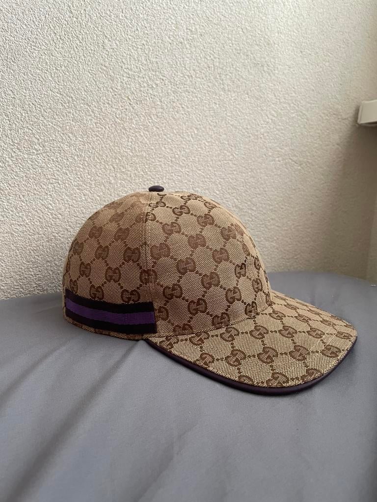 Gucci pet - Paars/Zwart, Ophalen of Verzenden, Nieuw, 57 cm (M, 7⅛ inch) of minder, Pet