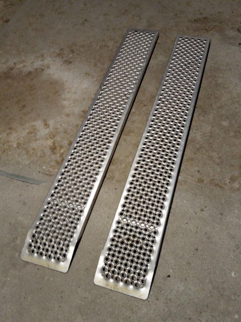 Oprijplaten aanhanger, aluminium, 150 cm, in goede staat, Ophalen, Gebruikt