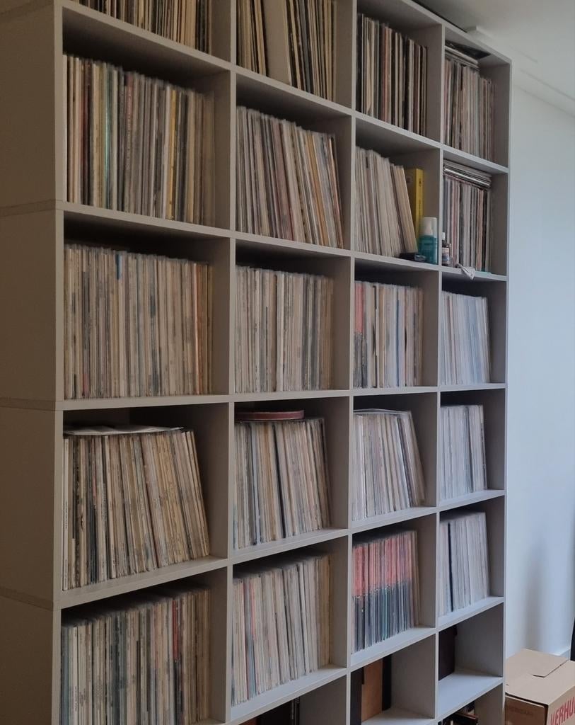 Tylko Shelf Grey Platenkast Boekenkast 273 cm, Ophalen, Gebruikt, 200 cm of meer, 150 tot 200 cm