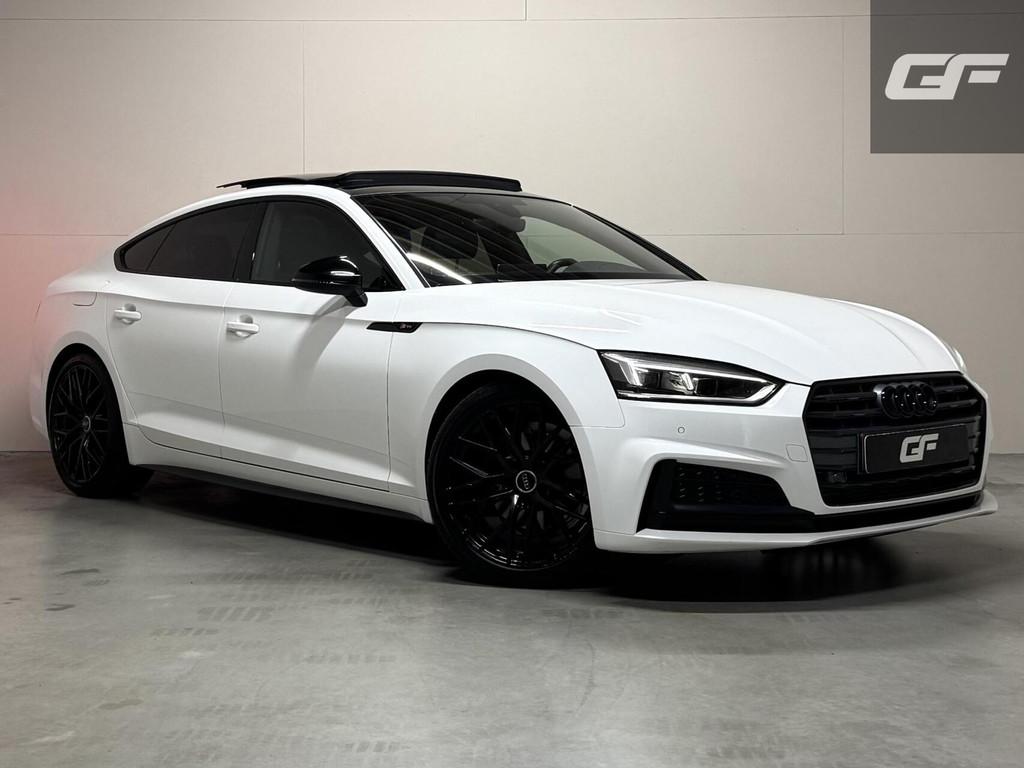 Audi A5 Sportback 2.0 TFSI S-line Black Edition Pano Virtual, Auto's, Gebruikt, Leder en Stof, Wit, Origineel Nederlands
